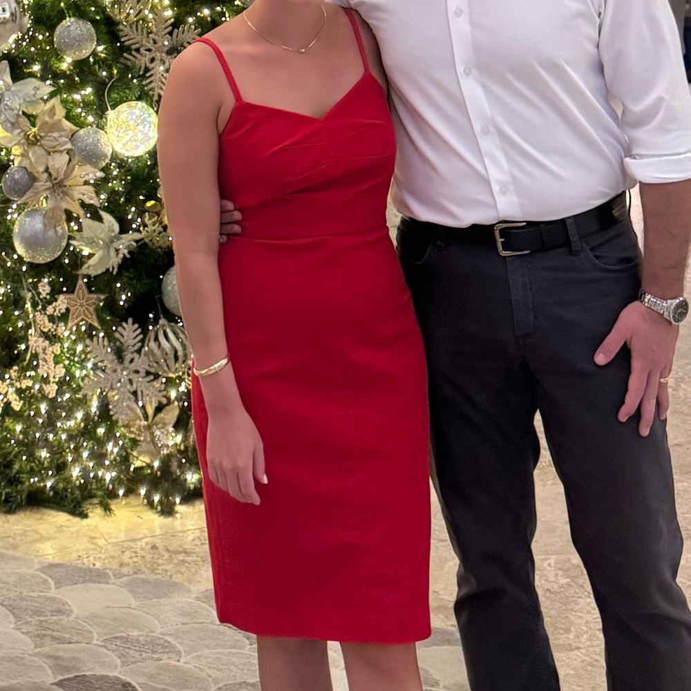 Banana Republic Red Midi Dress